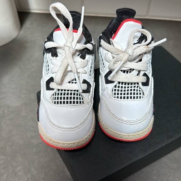 Air Jordan 4 Retro Flight Nostalgia Toddler Baby Boy Size 6C - Picture 4 of 9